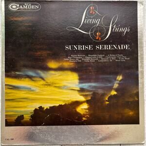 Vintage 1962 Living Strings Sunrise Serenade Vinyl Record RCA Camden Records